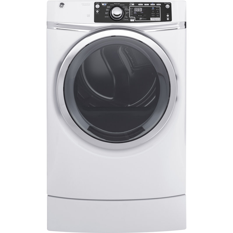 GE Appliances RightHeight Design 8.3 cu. ft. High Efficiency Gas Dryer with Steam & Reviews